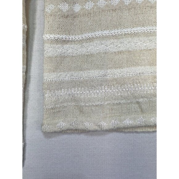 Christopher & Banks Womens Preppy Wool Blend Striped Sweater Size S Ivory Cream - Picture 4 of 13